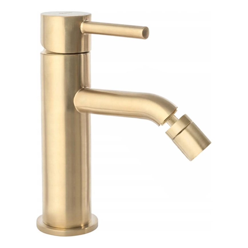REA-B4702 - Misturador para bidé LUNGO 17 cm, acabamento dourado escovado