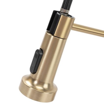 REA-B4821 - Torneira para lava-loiças com esguicho extraível COLIN 42,5 cm dourada escovada