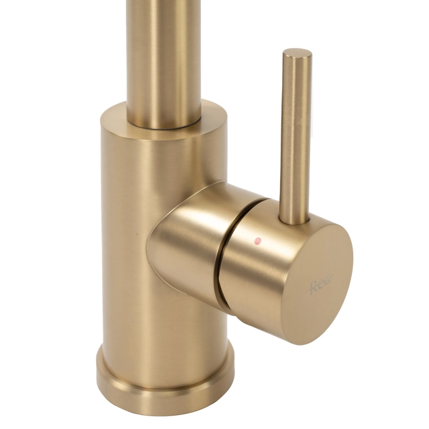 REA-B4821 - Torneira para lava-loiças com esguicho extraível COLIN 42,5 cm dourada escovada