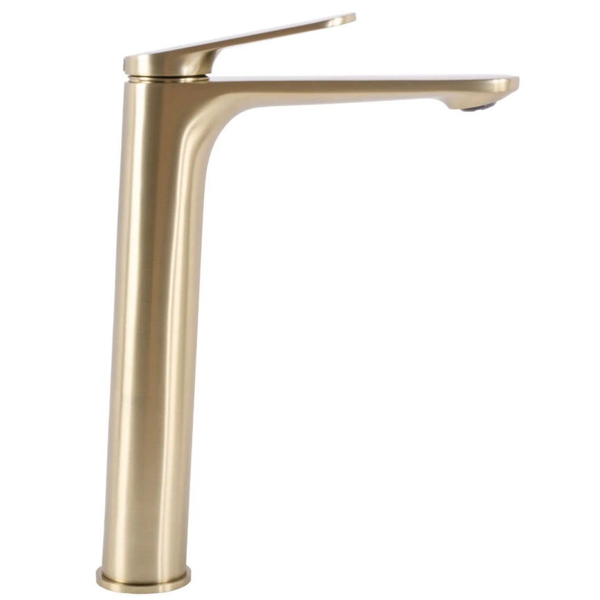 REA-B4895 - Torneira de lavatório MARCO 27,5 cm, acabamento dourado escovado