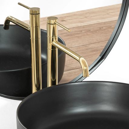 REA-B5002 - Torneira de lavatório LUGANO 34 cm dourada