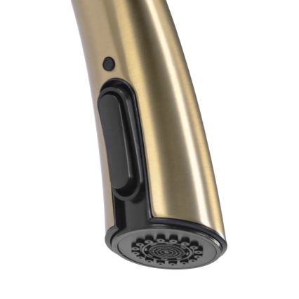 REA-B5312 - Torneira de cozinha com bico extraível ROSS 43 cm dourada escovada