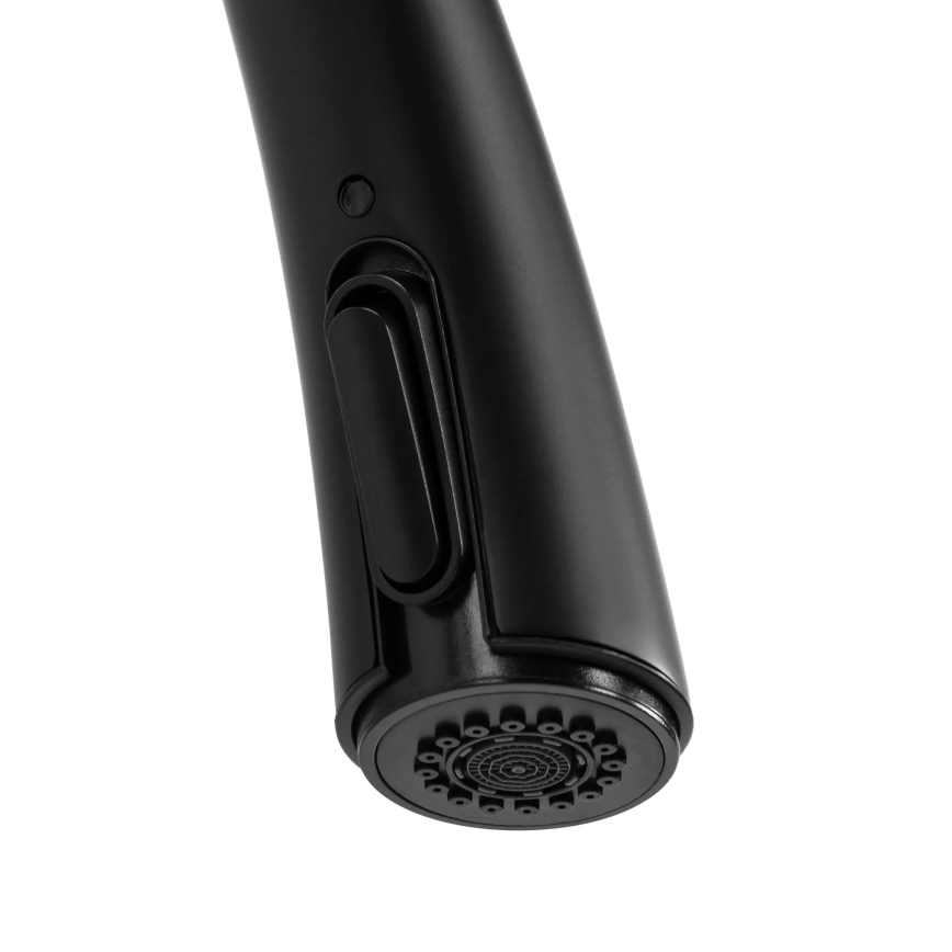 REA-B5313 - Misturadora de cozinha ROSS com bica extraível e pulverizador, 43 cm, preta