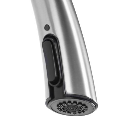 REA-B5314 - Torneira de cozinha ROSS 43 cm com ducha extraível, acabamento em níquel