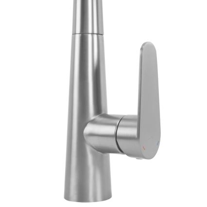 REA-B5314 - Torneira de cozinha ROSS 43 cm com ducha extraível, acabamento em níquel