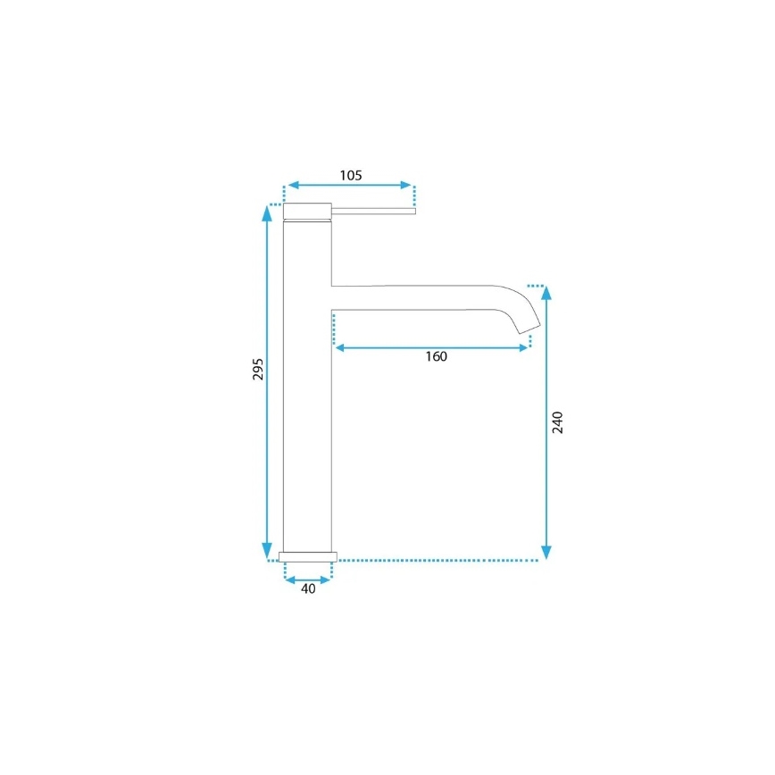 REA-B5329 - Torneira de lavatório CLIF 29,5 cm dourado escovado