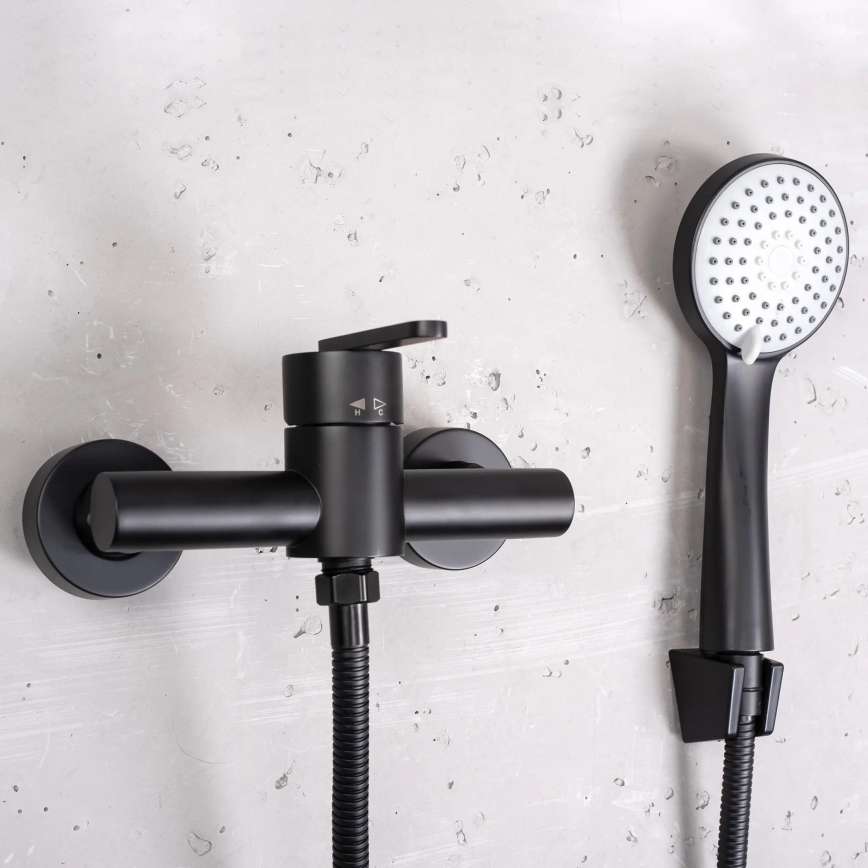 REA-B5500 - Conjunto de duche com misturador ONTARIO preto