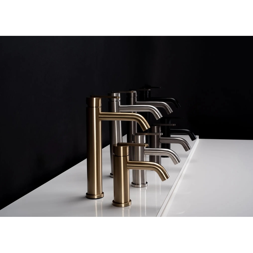 REA-B5505 - Torneira para lavatório ONTARIO 17,5 cm dourado escovado