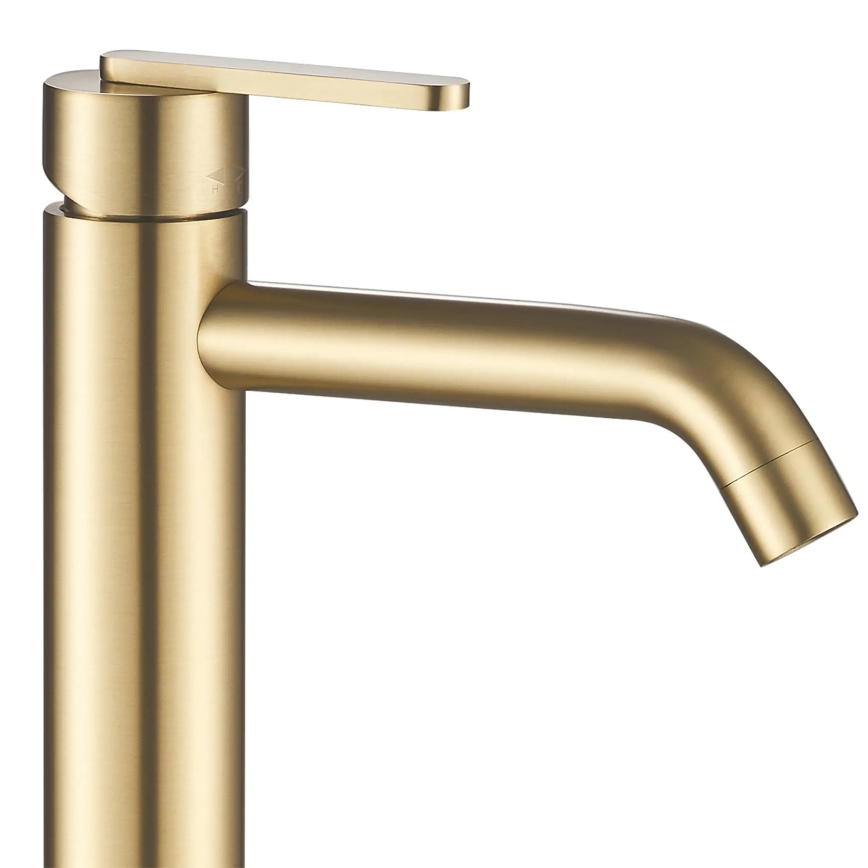 REA-B5509 - Torneira de lavatório ONTARIO 30 cm dourada escovada