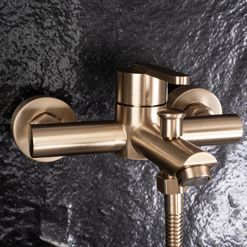 REA-B5513 - Conjunto para banheira ONTARIO dourado escovado