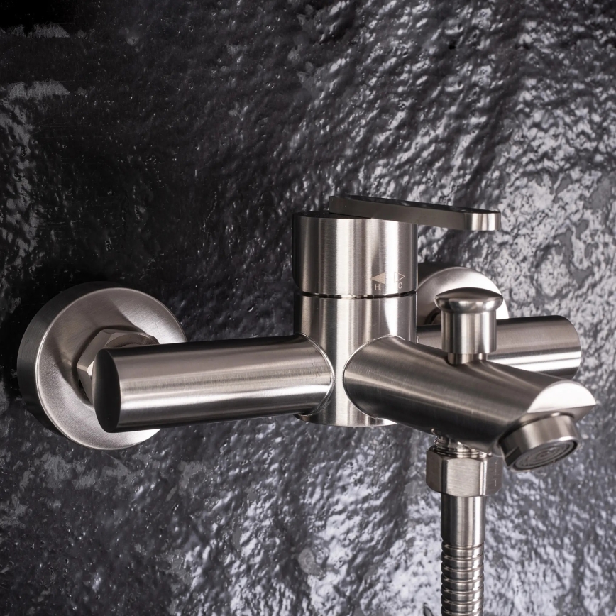 REA-B5514 - Conjunto de banheira ONTARIO em aço inoxidável escovado