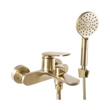 REA-B5942 - Conjunto de banheira MARCO em acabamento dourado escovado