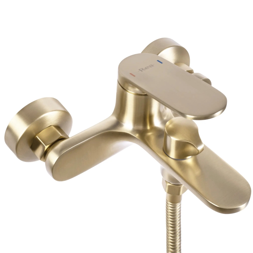 REA-B5942 - Conjunto de banheira MARCO em acabamento dourado escovado