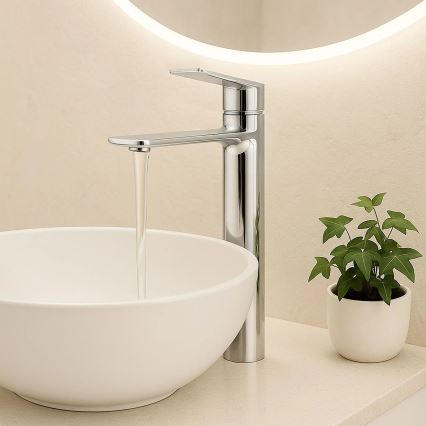 REA-B6203 - Misturador para lavatório STORM 29,5 cm cromado brilhante