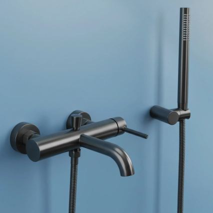 REA-B6384 - Conjunto para banheira LUNGO titânio