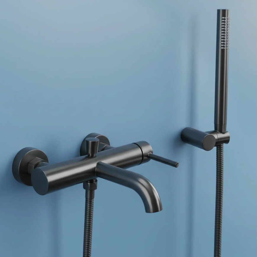 REA-B6384 - Conjunto para banheira LUNGO titânio