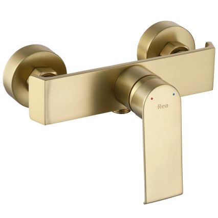 REA-B6403 - Conjunto de duche com misturador HASS, dourado escovado