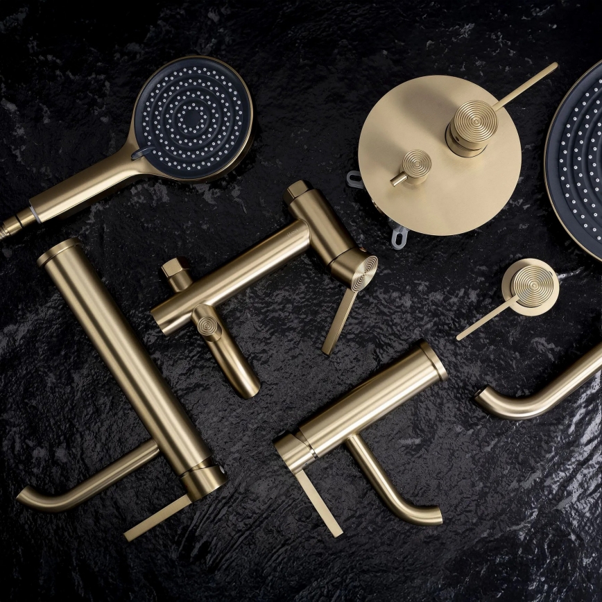 REA-B6445 - Conjunto para banheira FOSTER, dourado escovado