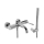 REA-B6447 - Conjunto para banheira LUNGO DIAMOND, cromado brilhante