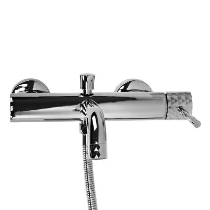 REA-B6447 - Conjunto para banheira LUNGO DIAMOND, cromado brilhante