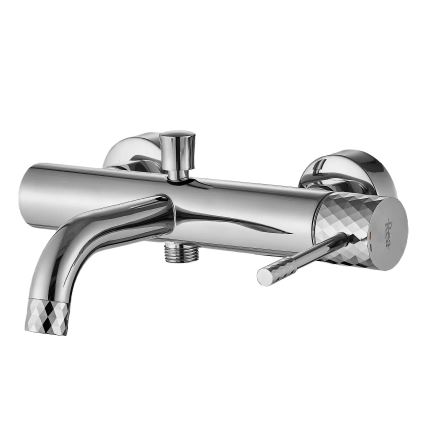 REA-B6447 - Conjunto para banheira LUNGO DIAMOND, cromado brilhante