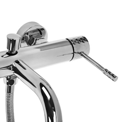 REA-B6447 - Conjunto para banheira LUNGO DIAMOND, cromado brilhante