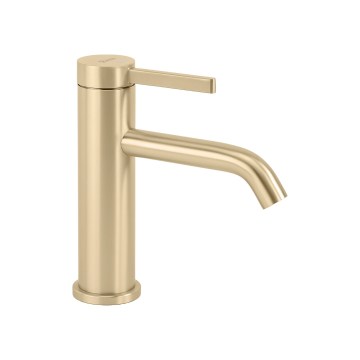 REA-B6533 - Misturadora para lavatório RIVO 16,5 cm dourada escovada
