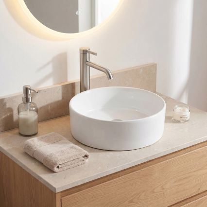REA-B6538 - Misturadora para lavatório RIVO 28 cm níquel