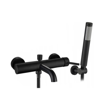 REA-B6634 - Conjunto para banheira LUNGO preto mate