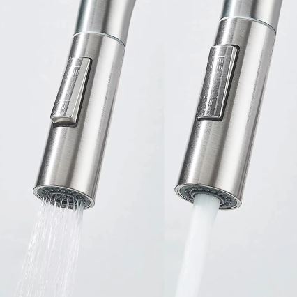 REA-B7564 - Torneira de cozinha com bica extraível e filtração ECO FRESH, 37,5 cm, níquel