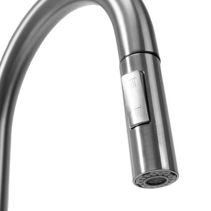 REA-B7564 - Torneira de cozinha com bica extraível e filtração ECO FRESH, 37,5 cm, níquel