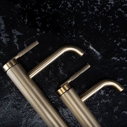 REA-B7802 - Misturador para lavatório ARGON 29,5 cm, dourado escovado