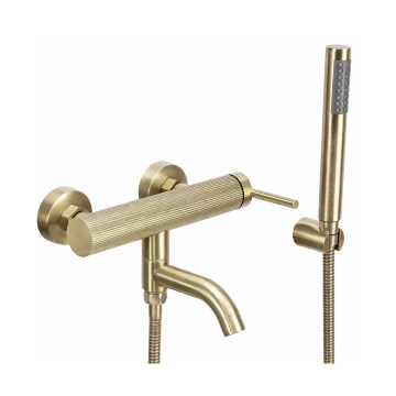 REA-B7804 - Conjunto para banheira ARGON com acabamento em ouro escovado