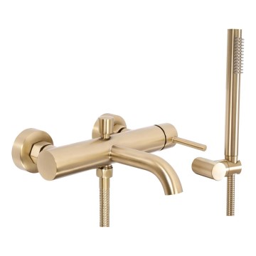REA-B8010 - Conjunto para banheira LUNGO, dourado escovado