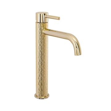 REA-B8821 - Misturador para lavatório LUNGO ART 28 cm dourado