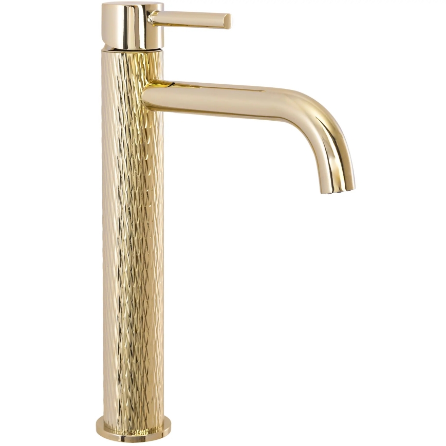 REA-B8821 - Misturador para lavatório LUNGO ART 28 cm dourado