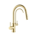 REA-B8989 - Misturadora de cozinha com bico extraível e filtração ECO FRESH, 37,5 cm, dourada