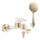 REA-B9932 - Conjunto para banheira BLOOM branco fosco/dourado