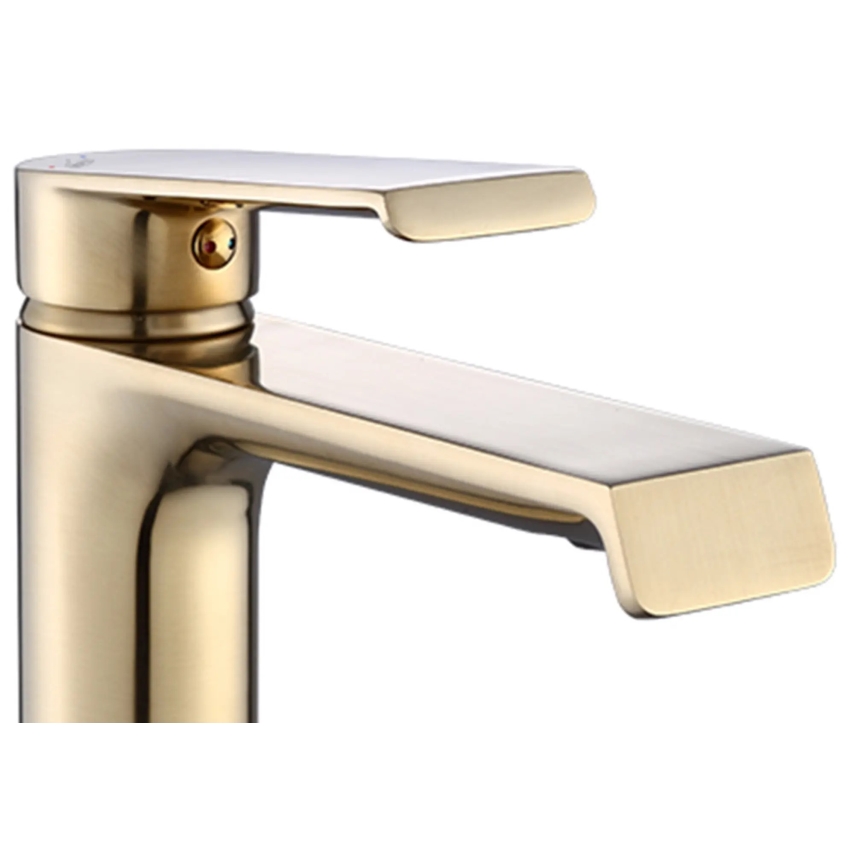 REA-B9969 - Torneira de lavatório HASS 15 cm, acabamento dourado escovado