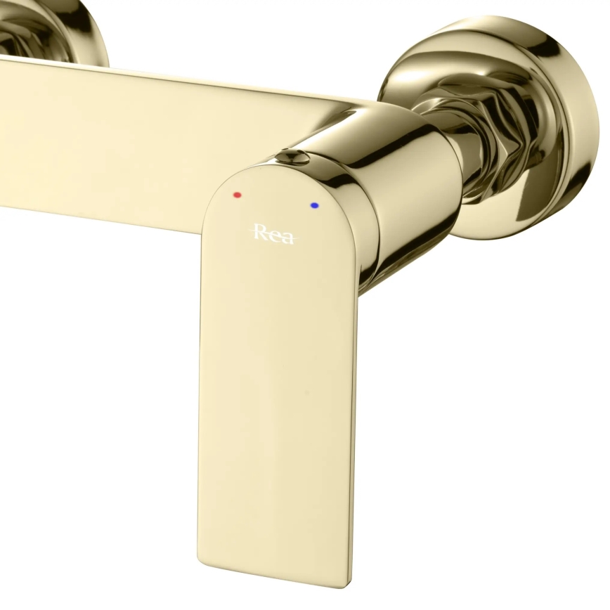 REA-B9984 - Conjunto de duche STORM com misturador, acabamento dourado