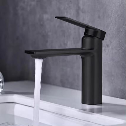 REA-B9986 - Misturador de lavatório STORM 15 cm preto mate