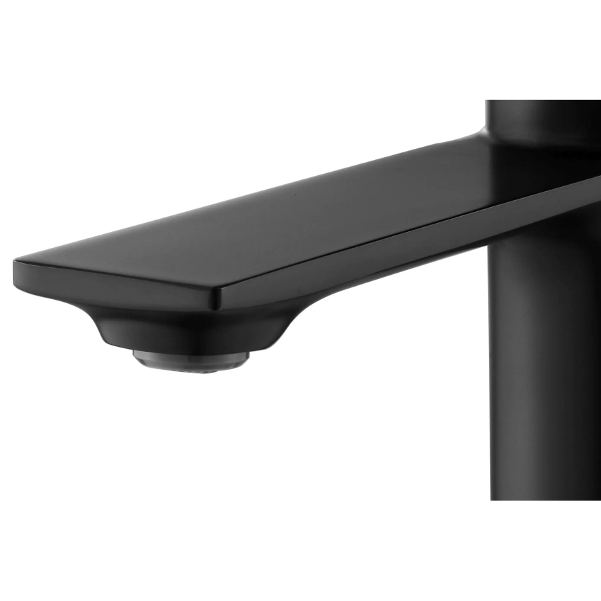 REA-B9987 - Misturadora para lavatório STORM 16,5 cm preta/dourada