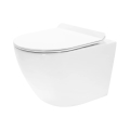 REA-C1400 - Sanita suspensa com assento CARTER RIMLESS cerâmica/branco