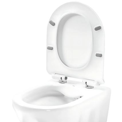 REA-C1652 - Sanita suspensa com assento GUSTAVO RIMLESS cerâmica/branco