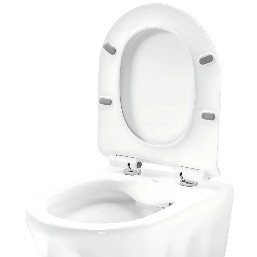REA-C1652 - Sanita suspensa com assento GUSTAVO RIMLESS cerâmica/branco