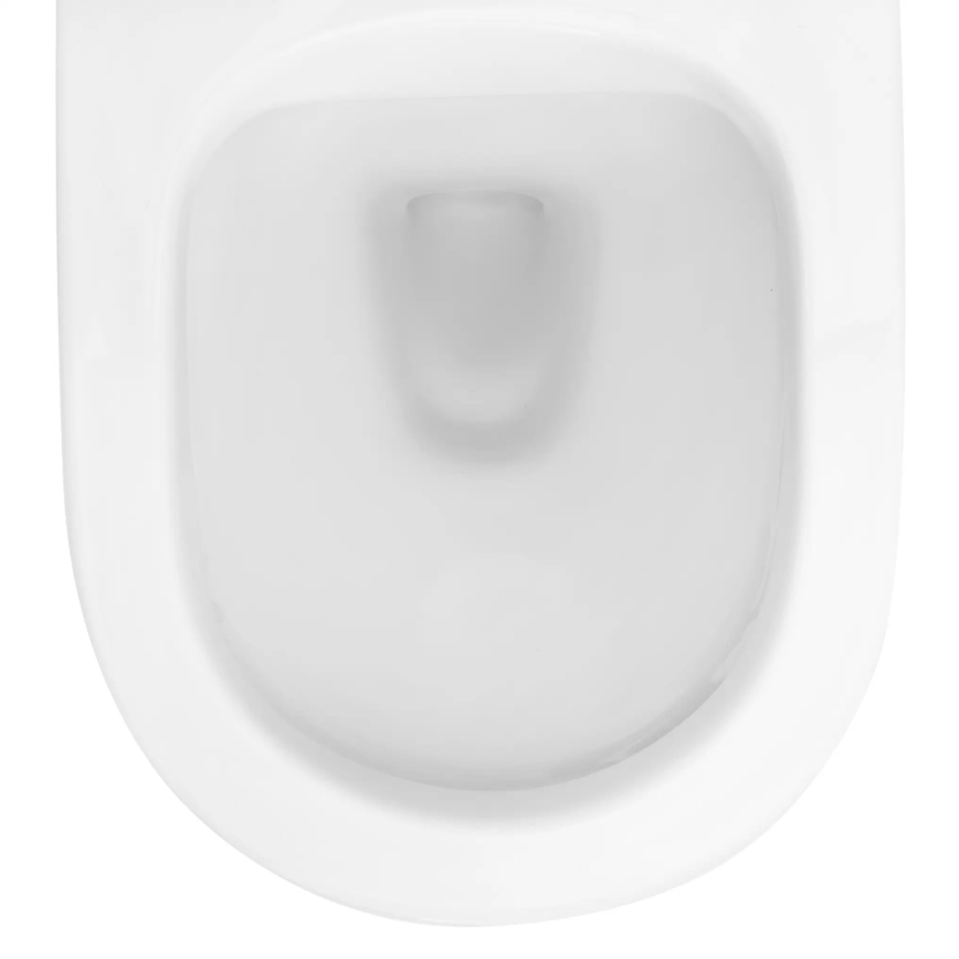 REA-C2760 - Sanita suspensa com assento CARLO FLAT MINI RIMLESS cerâmica/branco brilhante