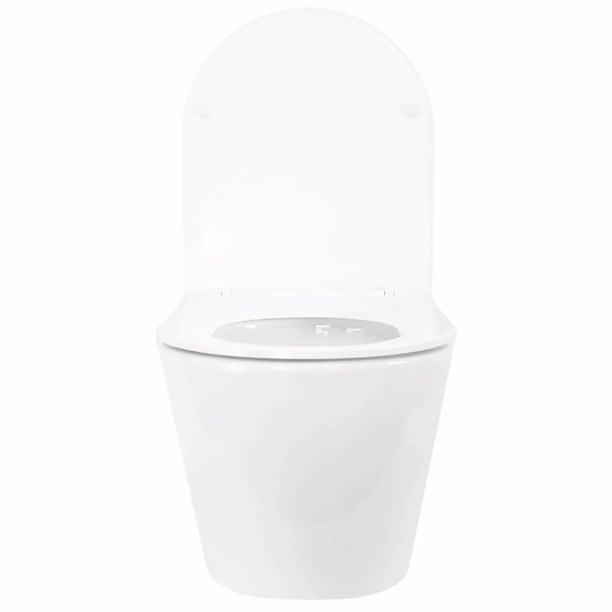 REA-C6800 - Sanita suspensa com assento TITO TORNADO RIMLESS cerâmica/branca