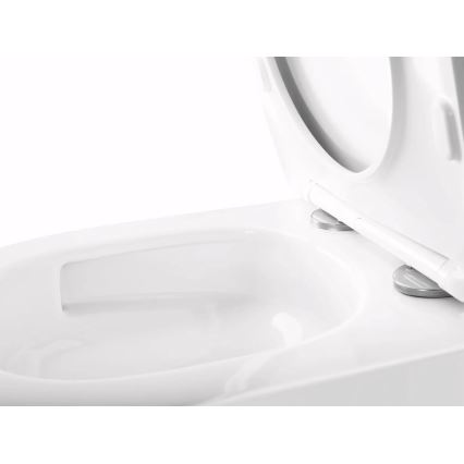 REA-C6800 - Sanita suspensa com assento TITO TORNADO RIMLESS cerâmica/branca