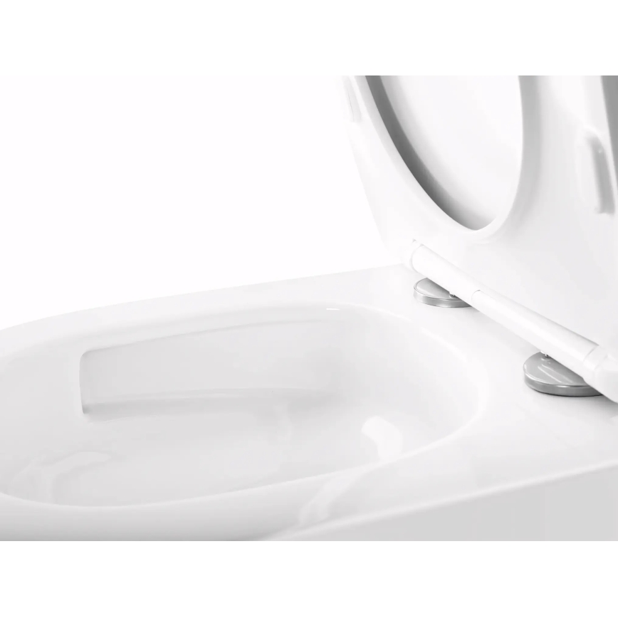 REA-C6800 - Sanita suspensa com assento TITO TORNADO RIMLESS cerâmica/branca