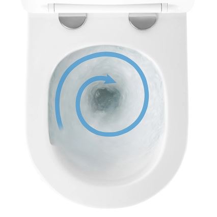 REA-C6800 - Sanita suspensa com assento TITO TORNADO RIMLESS cerâmica/branca